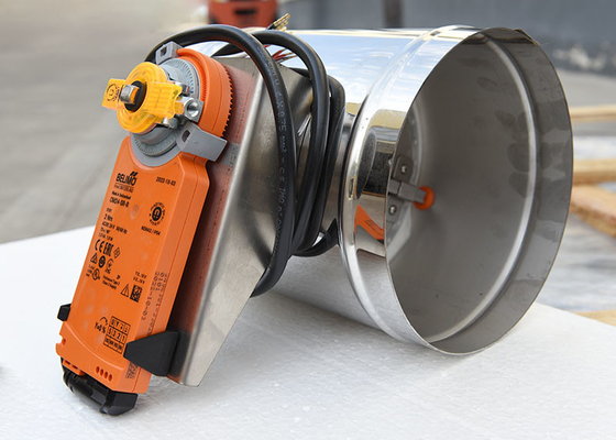 150mm Duct Zone Dampers Control Air Volume Matel Tự động Với Vòng niêm phong silicone