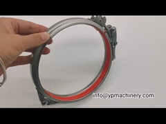 Thép 304 Bolted Type 125mm Kẹp ống dẫn ống không gỉ bằng cao su