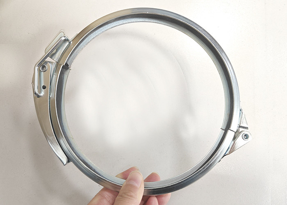180mm Vòng nhanh phóng thoát ống kẹp khí V Band thông gió Flange kẹp
