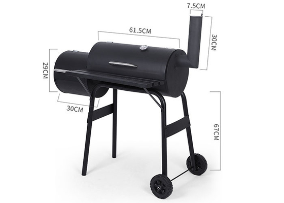 Barrel Mother And Son OEM Charcoal Bbq Stove Xe đẩy