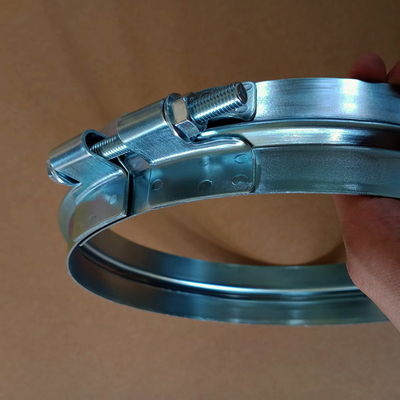 Ventilation ống dẫn không khí kim loại thép ống kẽm Bolt Clamp rộng