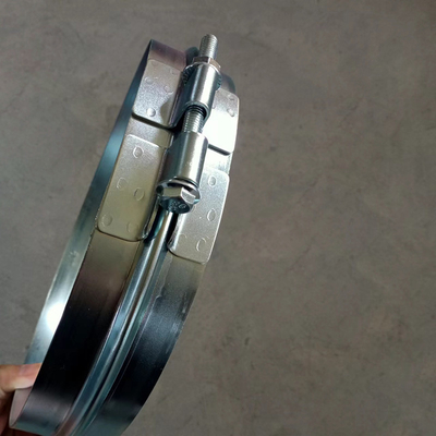 Ventilation ống dẫn không khí kim loại thép ống kẽm Bolt Clamp rộng