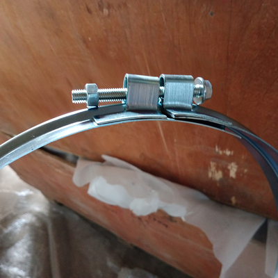 Clamp băng tần Turbo V có thể điều chỉnh kết nối phẳng ống ống ống rộng Clamp ống dày 1,0 mm