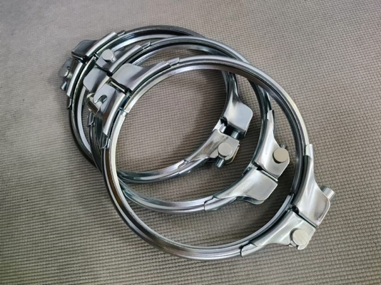 Clamp ống galvanized nặng 2.0mm Ventilation Release Quick Ducting Metal Clamps