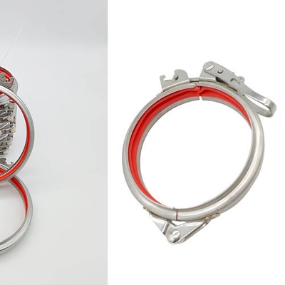 Kẹp ống phát hành nhanh OEM 100mm Thép không gỉ / Thép carbon có niêm phong