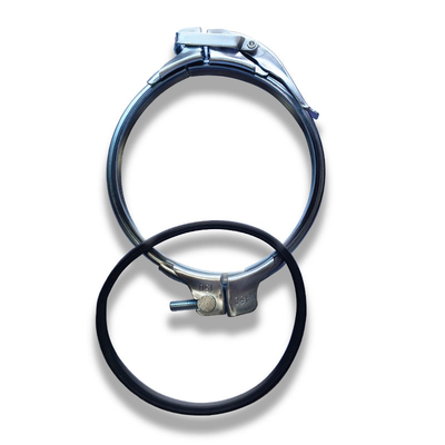 Clamp ống dẫn xoắn ốc phóng nhanh tấm galvanized cho hệ thống thông gió
