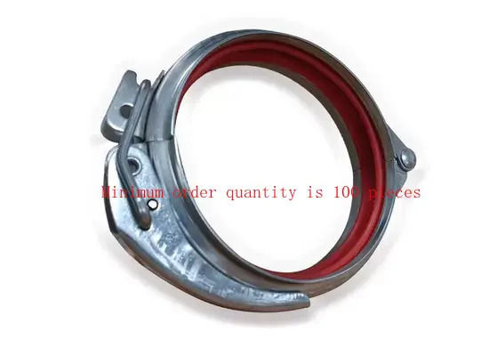 Kẹp ống thông gió bằng ống dẫn khí với kẹp ống thép mạ kẽm cao su Epdm