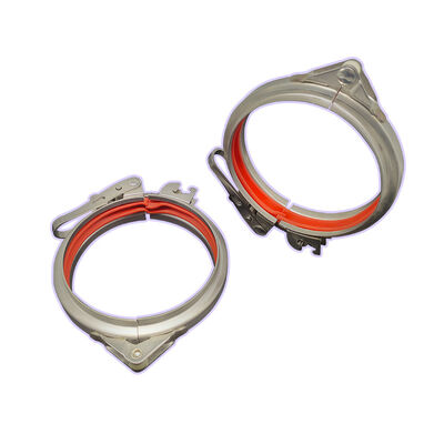 Pull Ring Pipe Clamp Stainless Steel 304 Quick Release Adjustable Bolt Pipe Clamp