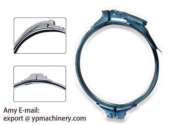 Kẹp ống mạ kẽm 140mm Tháo nhanh Kẹp ống dẫn khí Ống kẹp xoắn ốc