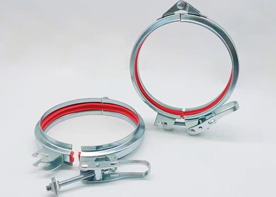 Kẹp ống mạ kẽm có rãnh loại chữ U Vòng đệm kín có thể điều chỉnh Kẹp bụi thông gió