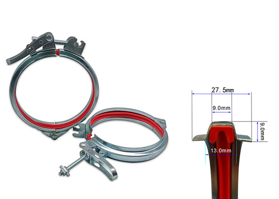 Kẹp ống mạ kẽm phát hành nhanh kín khí bằng thép không gỉ