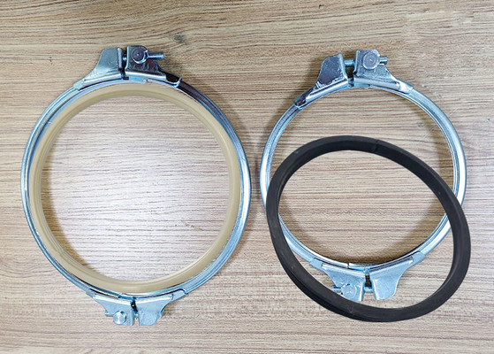 Kẹp ống thép hạng nặng để loại bỏ bụi Áp suất và nhiệt độ bình thường