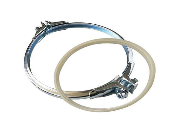 Kẹp ống thép mạ kẽm hạng nặng với vòng đệm silicone / EPDM