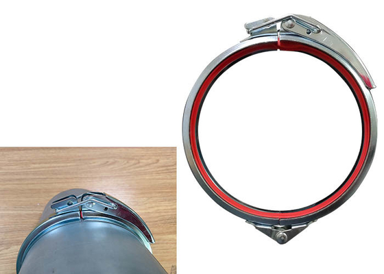 Áp suất bình thường 80mm Kẹp ống nhả nhanh Độ dày 1.0mm Phụ kiện ống thông gió