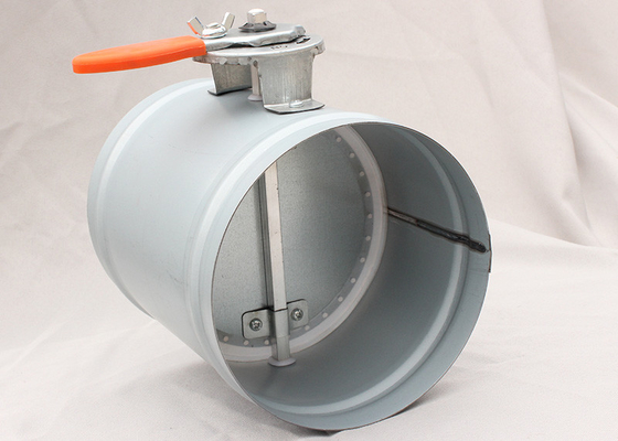 150mm thép kẽm Hvac khu vực dampers thao tác thủ công điều khiển Blade hành động