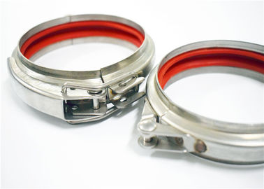Cuộn dập nhanh chóng phát hành ống kẹp mạ kẽm với đường kính 80mm ~ 600mm