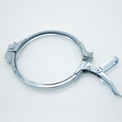 Flanges ống tương thích công suất nặng ống kẹp kết thúc kẽm 1.0mm Độ dày