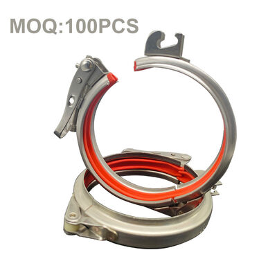Kẹp đường ống vòng kéo thép không gỉ 304 nhanh chóng thả Clamp đường ống xoắn