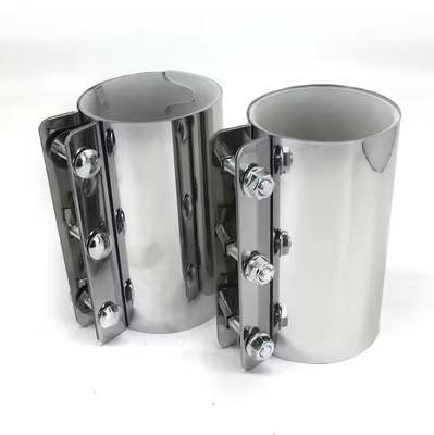 Thép không gỉ ống dẫn khí nén nối với niêm phong silicone cho nhựa pellets chân không vận chuyển.