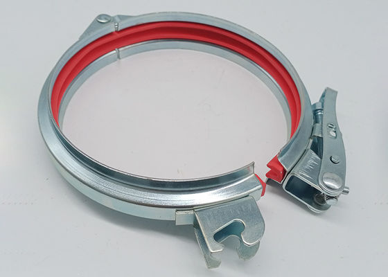 Vòng đệm cao su Loại bỏ bụi Mặt bích 120mm Kẹp ống mạ kẽm để kết nối