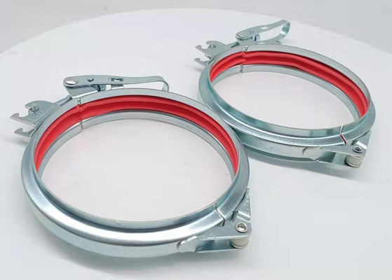 Kết nối ống mặt bích Con dấu bu lông có thể điều chỉnh 125MM Kẹp ống mạ kẽm
